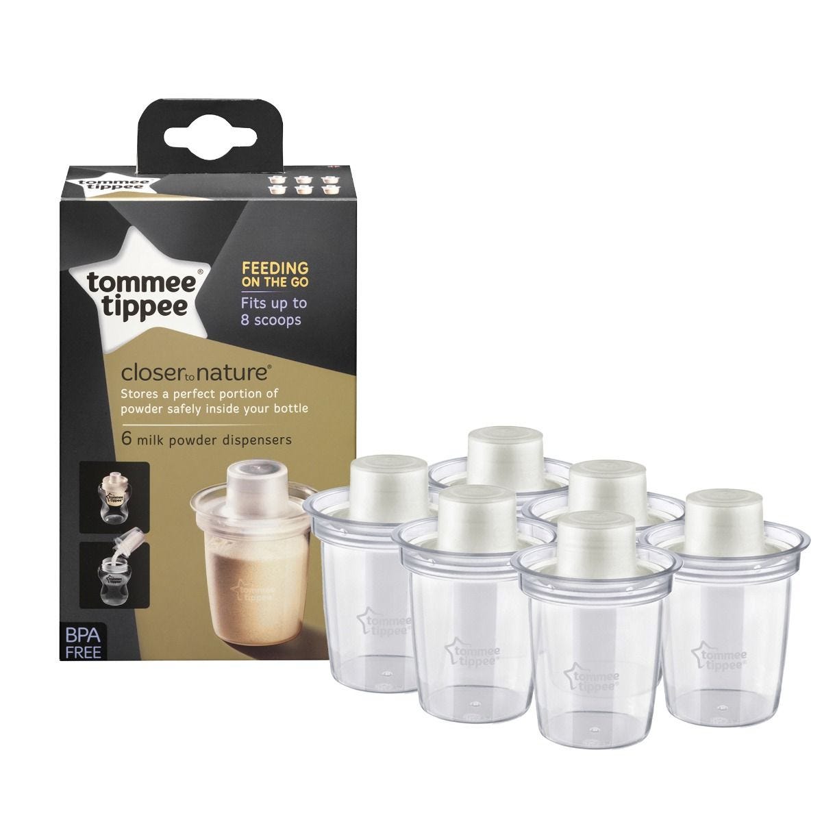Tommee Tippee Milk Powder Dispensers x6