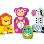 Wooden Blocks Monkey and Friends