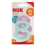 Nuk Teether Set 0m+ Pink / Green (2τμχ) - Δακτύλιοι Οδοντοφυίας, Ροζ / Πράσινο
