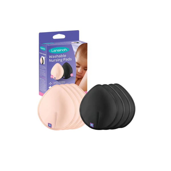 Washable nursing pads light pink and black