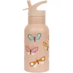 Stainless steel drink bottle: Butterflies