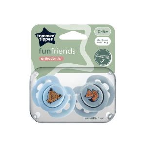 Tommee Tippee Soothers - Fun Style (0-6 M) - 2 pcs