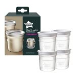 Tommee Tippee Closer to Nature Breast Milk Storage Pots with lids