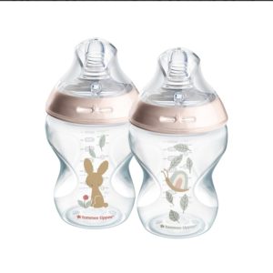 Tommee Tippee Natural Start Decorated Bottle Girl 260ml