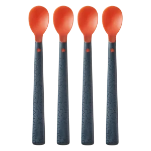 Heat Sense Weaning Spoons Feeding Baby Anti-slip Handles 4m 4pack