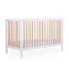 Cot 60x120cm BE97 + wheels white naturel