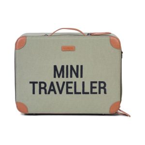 Suitcase Mini Traveller Canvas kaki