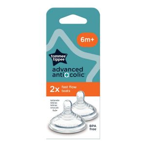 Advanced Anti-Colic Bottle Teats x 2 – Fast Flow