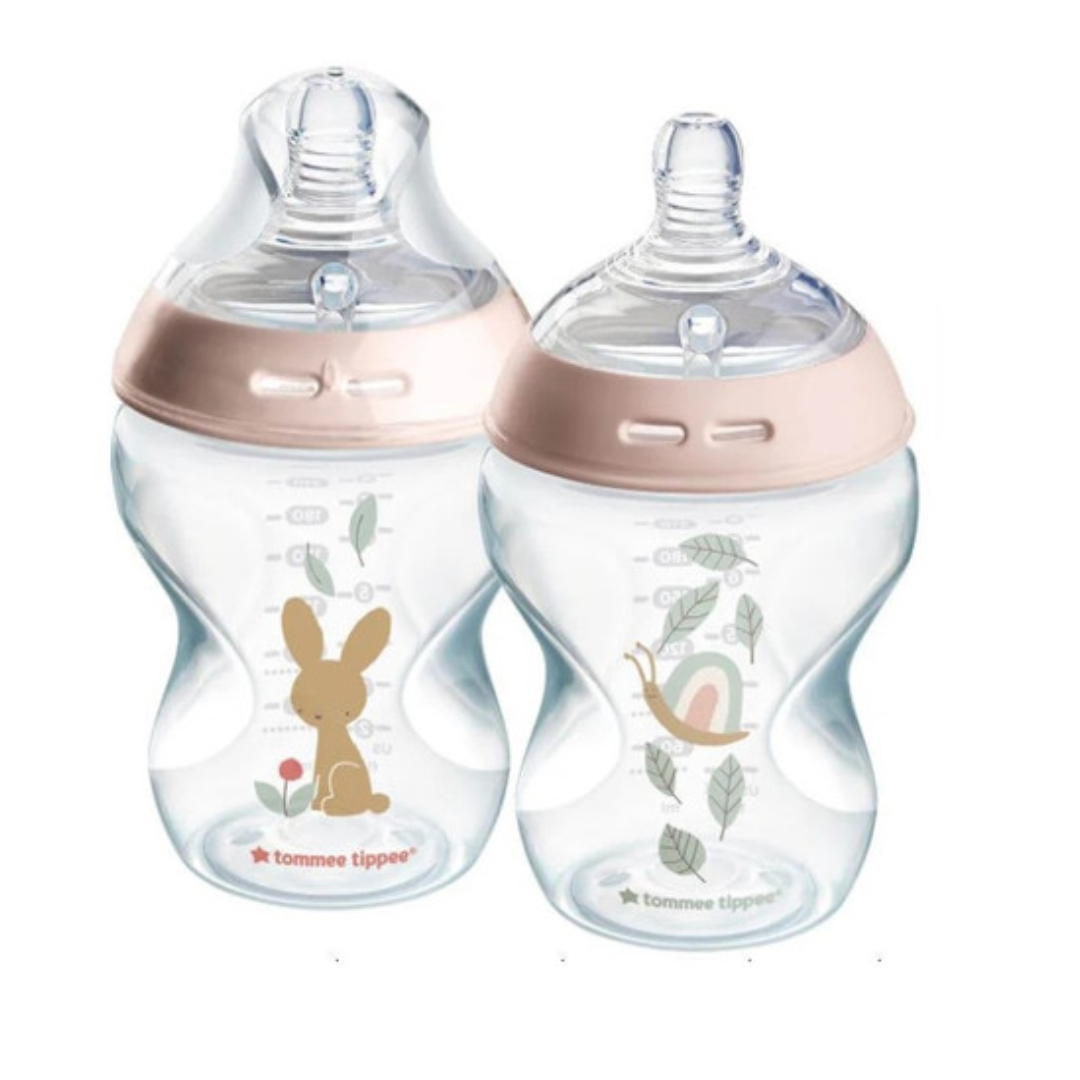 Tommee Tippee Natural Start 260ml Decorated Bottles 2 pack