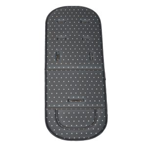 ΚΑΛΥΜΜΑ ΚΑΡΟΤΣΙΟΥ POLKA DOT DARK GREY ΚΩΔ 208-186