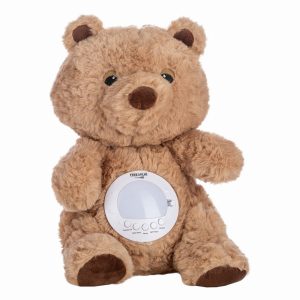 Free2Play Soothing plush Teddy Bear with moving head, music and star projector