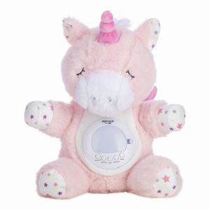 Free2Play Soothing plush Unicorn with moving head, music and star projector