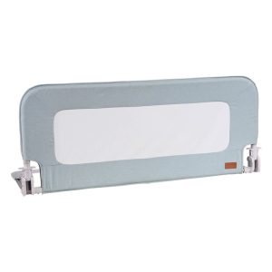 Πτυσσόμενο Προστατευτικό Κάγκελο Κρεβατιού από Ύφασμα σε Γαλάζιο Χρώμα 102εκ