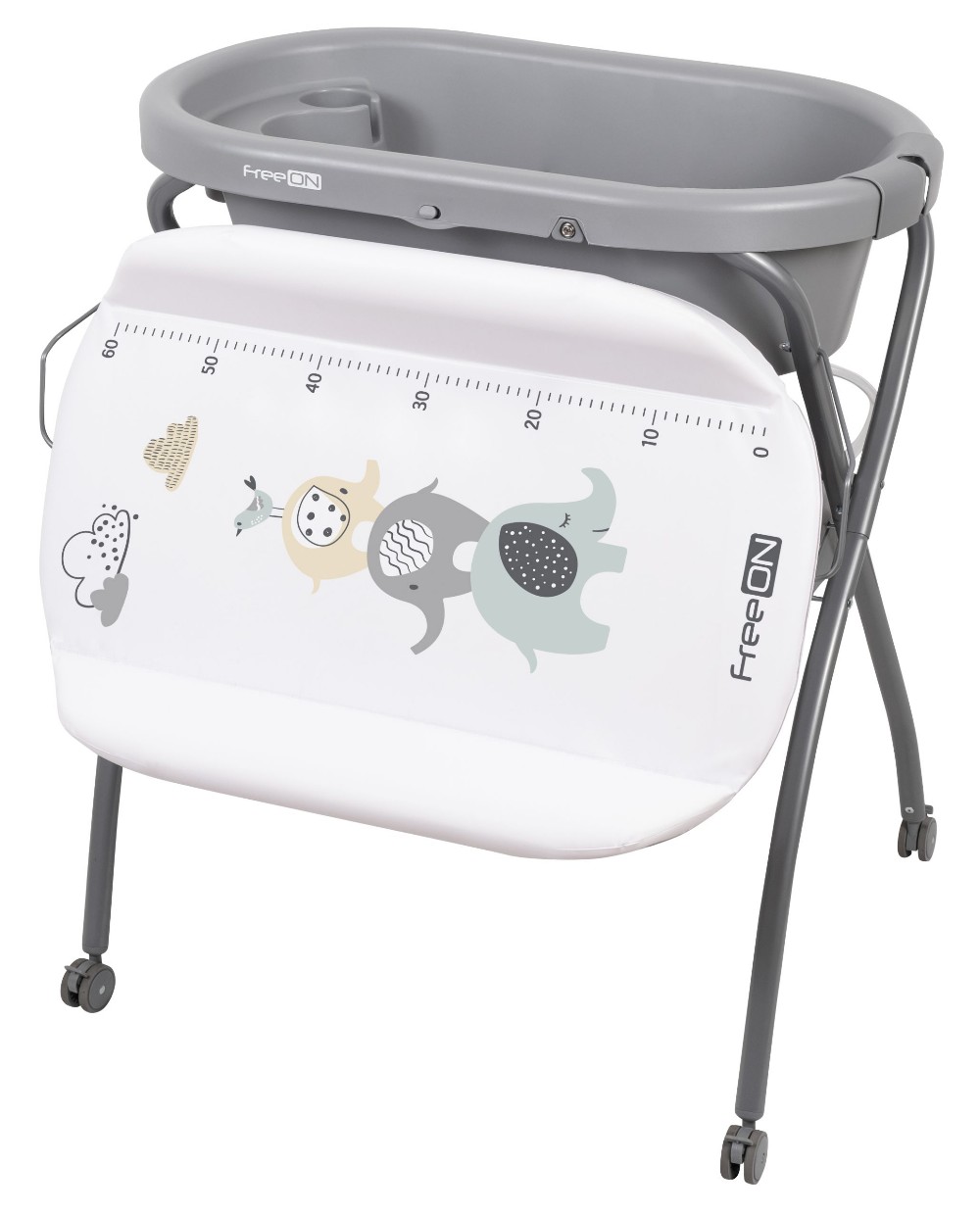 Bath with stand and changing mat Elephants