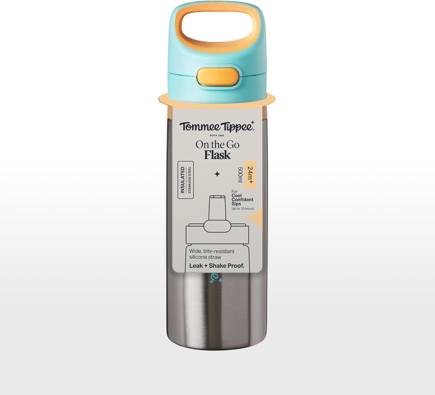 On the Go Stainless Steel Insulated Bottle Flask, 500ml