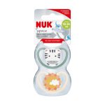 Nuk Signature Silicone Soother 18-36 Months 2 Pieces – Zebra