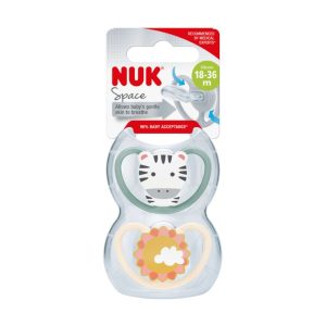 Nuk Signature Silicone Soother 18-36 Months 2 Pieces – Zebra