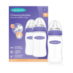 Lansinoh Feeding Bottle 2x240ml (Natural Wave)