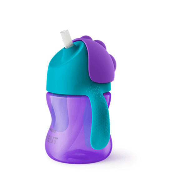 Bendy Straw Cup Purple 9m+ 200ml (SCF796/02)