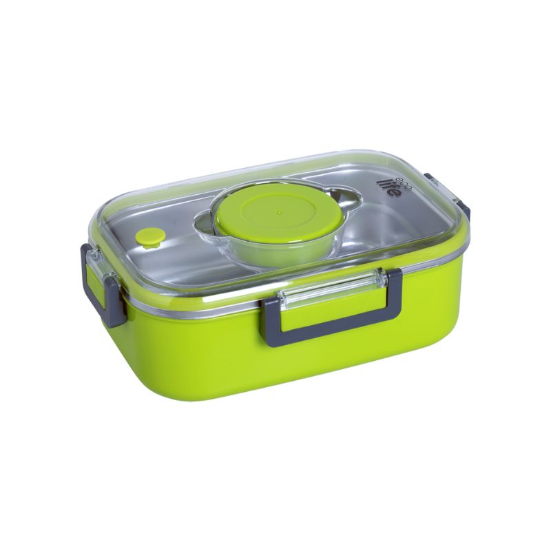 Ecolife Rectangular Food Container 850ml Green