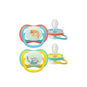 Ultra Air Night-Time Pacifier 18m+ x2