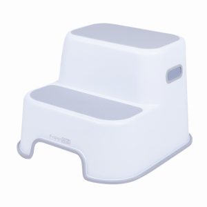 Double step stool, grey