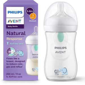 Natural Response AirFree baby bottle, 260 ml SCY673/01