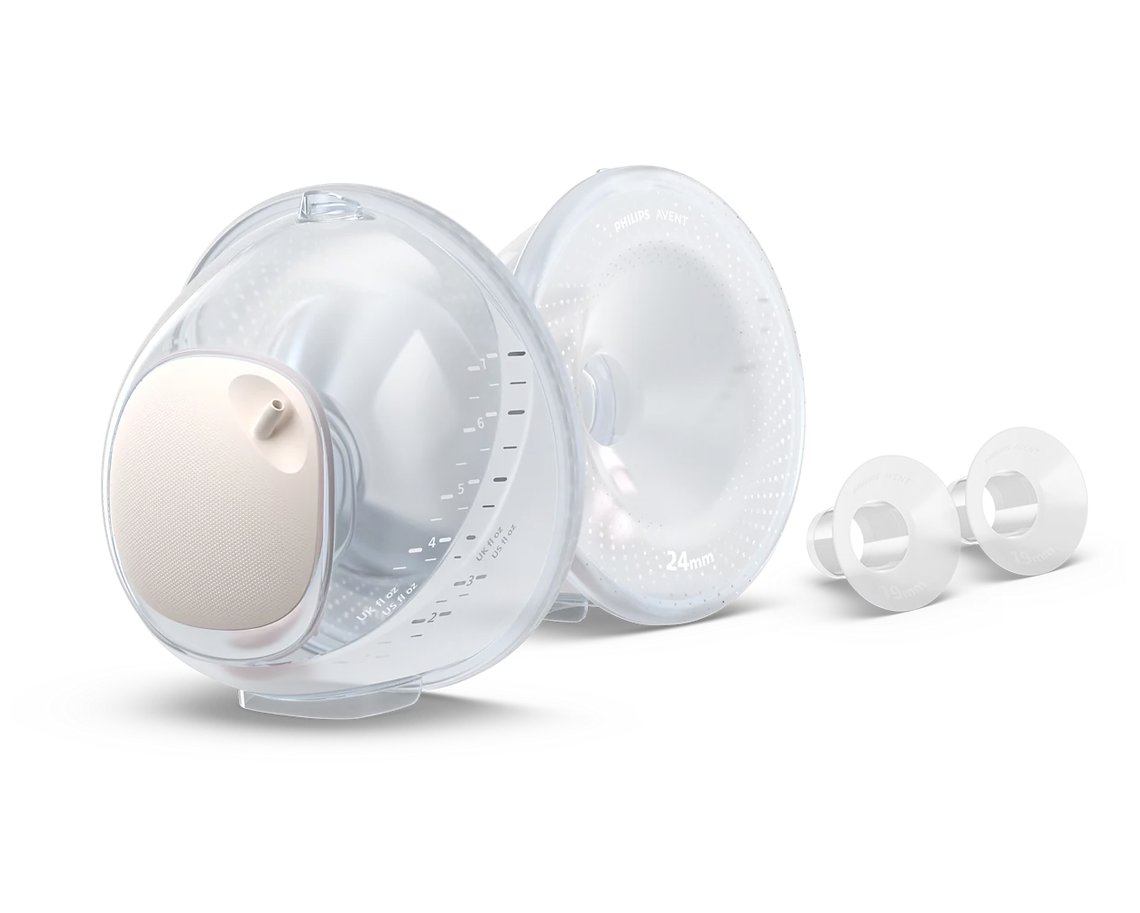 Hands-free Double Collection Cups SCF439/01