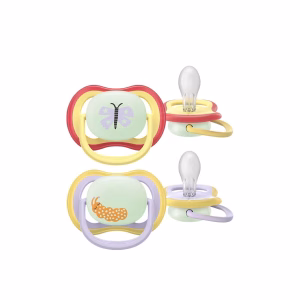 Ultra Air Night-Time Pacifier 0-6m x2