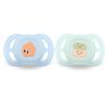 Set of 2 orthodontic pacifiers for newborns