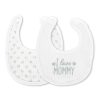 Newborn bib NATURAL 2pcs with velcro