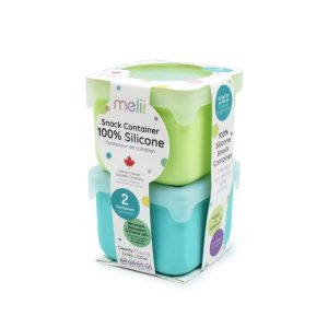 Δοχείο Σιλικόνης Σνακ Blue Lime 2 Τεμ