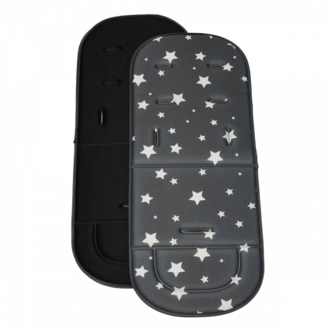 Stars Dark Gray Stroller Soft Cover 208-187