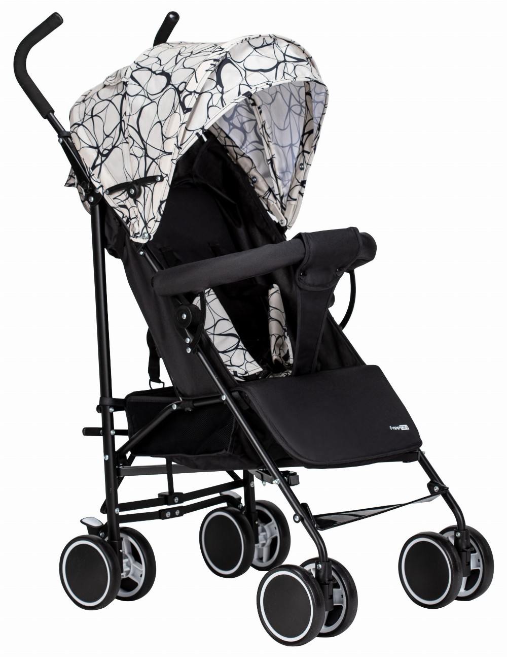 Stroller Simple, black & white circles