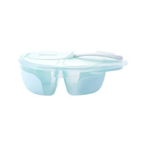 TWO COMPARTMENT BOWL WITH SPOON