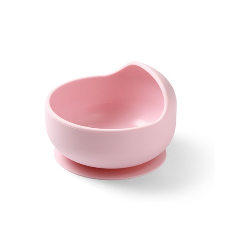 Silicone Bowl With Suction Cup-Pink