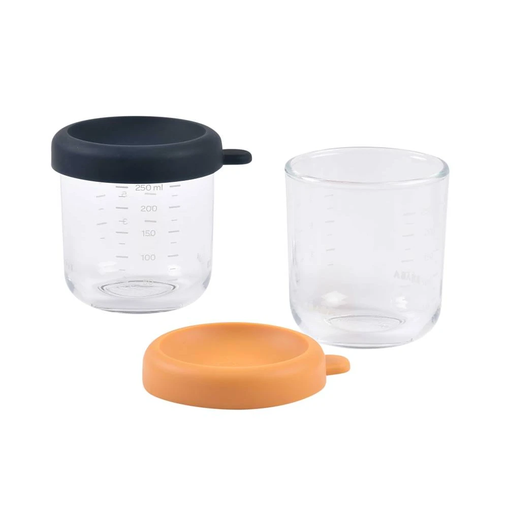Food Jar Glass Set of 2×250 ml