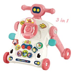 MULTIFANCTION BABY WALKER ROBBIE 3 IN 1 PINK CODE 4243