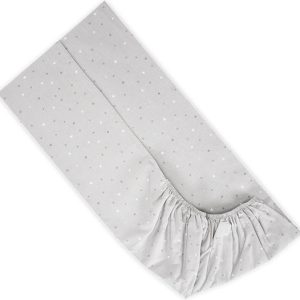 Baby Crib Sheet Cotton Fitted Gray 60x120cm