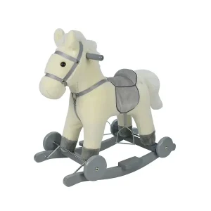 Rocking horse with wheels
