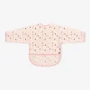 Arty Pattern Long sleeve bib with crumb catcher